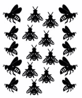 Bees 100 x 120 sold in 3\'s